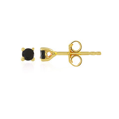 Boucles d'oreilles en argent et Tourmaline noire