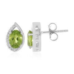 Boucles d'oreilles en argent et Péridot
