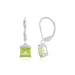 Boucles d'oreilles en argent et Péridot de l'Arizona