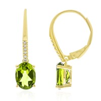 Boucles d'oreilles en or et Péridot de Dashihe (CIRARI)