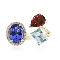Bague en or et Tanzanite AAA (CIRARI)