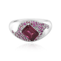 Bague en argent et Grenat Rhodolite (de Melo)