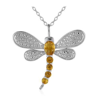 Collier en argent et Citrine