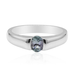 Bague en argent et Tanzanite non chauffée
