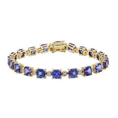 Bracelet en or et Tanzanite AAA (CIRARI)