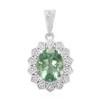 Pendentif en argent et Fluorite d'Esperanza