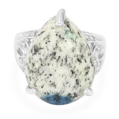 Bague en argent et Azurite du K2