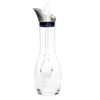 Carafe bien-être "Diamonds" - éclats de diamant et quartz blanc (VitaJuwel)