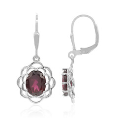 Boucles d'oreilles en argent et Grenat Rhodolite