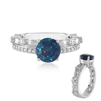 Bague en argent et Opale Mezezo