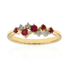 Bague en or et Béryl rouge