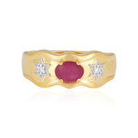 Bague en argent et Rubis de Madagascar