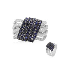 Bague en or et Saphir bleu (Estée Collection)