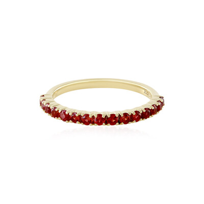 Bague en or et Rubis de Tanzanie