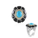 Bague en argent et Turquoise Sleeping Beauty (Dallas Prince Designs)