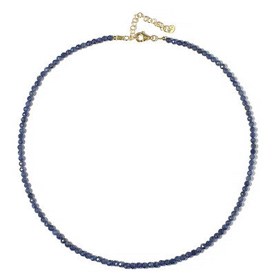 Collier en argent et Saphir bleu