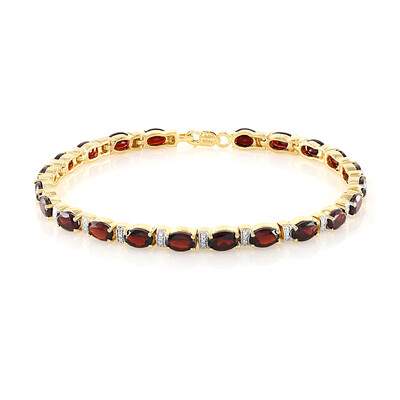 Bracelet en argent et Grenat du Mozambique