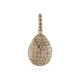 Pendentif en or et Diamant champagne I2 (de Melo)