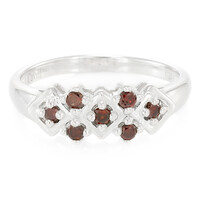 Bague en argent et Diamant fantaisie