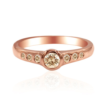 Bague en or et Diamant rose de France VS1 d'Argyle (Annette)