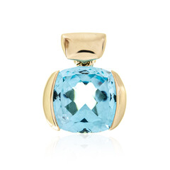 Pendentif en or et Topaze bleue