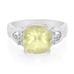 Bague en argent et Orthose