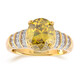 Bague en or et Sphalérite de Bulgarie