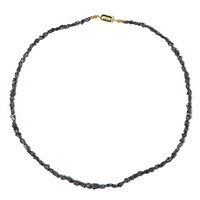 Collier en argent et Diamant noir (Adela Silber)