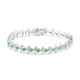 Bracelet en argent et Péridot de Birmanie
