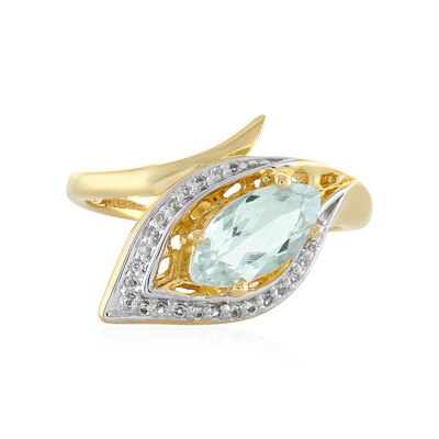 Bague en argent et Aigue-marine