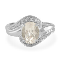 Bague en argent et Morganite