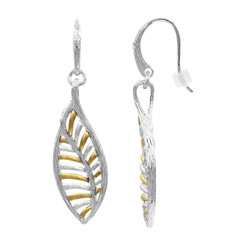 Boucles d'oreilles en argent et Topaze blanche