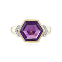 Bague en argent et Améthyste de Zambie