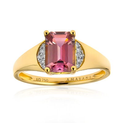 Bague en or et Diaspora rose (AMAYANI)