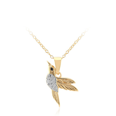 Collier en argent et Spinelle noir