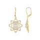 Boucles d'oreilles en argent et Saphir blanc