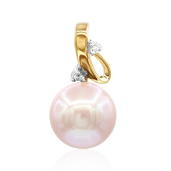 Pendentif en or et Perle Ming rose royal (TPC)