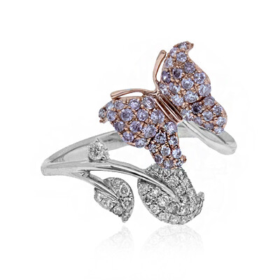 Bague en or et Diamant rose I1 (CIRARI)