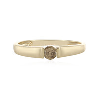 Bague en or et Diamant chocolat I1
