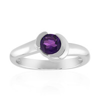 Bague en argent et Améthyste d'Uruguay (Pallanova)