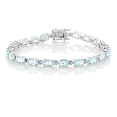 Bracelet en argent et Topaze bleu ciel