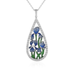Collier en argent et Zircon (Adela Silber)