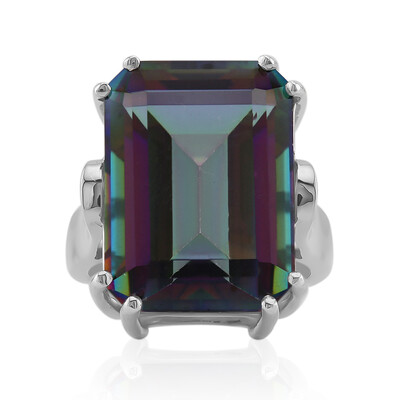 Bague en argent et Quartz mystique