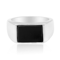 Bague en argent et Onyx noir