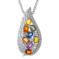 Collier en argent et Saphir