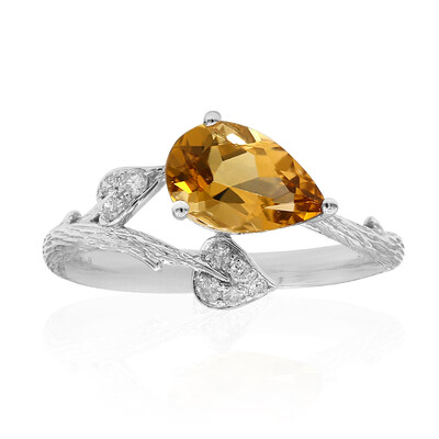 Bague en or et Tourmaline néon du Congo (Smithsonian)