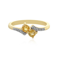 Bague en argent et Citrine