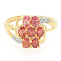 Bague en or et Saphir Padparadscha non chauffé (AMAYANI)