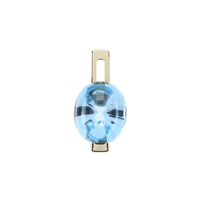 Pendentif en or et Topaze bleu ciel (dagen)
