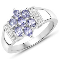 Bague en argent et Tanzanite